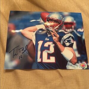 Tom brady autographed patriots signed 8x10 photo Tampa bay buccaneers